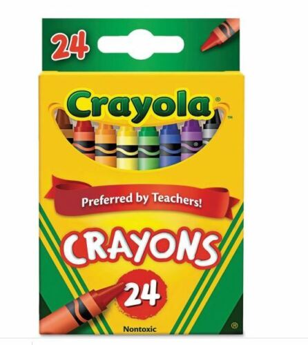 Crayola Non Toxic Assorted Crayons, Box of 24